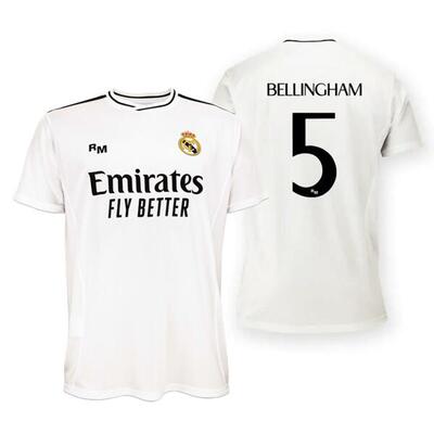 Real madrid 2024/25 premium-heimtrikot für fans, replik – bellingham – 5