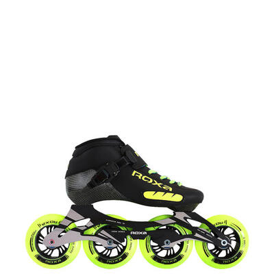 PATINES VELOCIDAD ROXA GAMMA 90mm negro y fluorescente