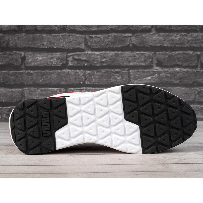 Pantofi sport Puma R22, alb-negru-rosu 42