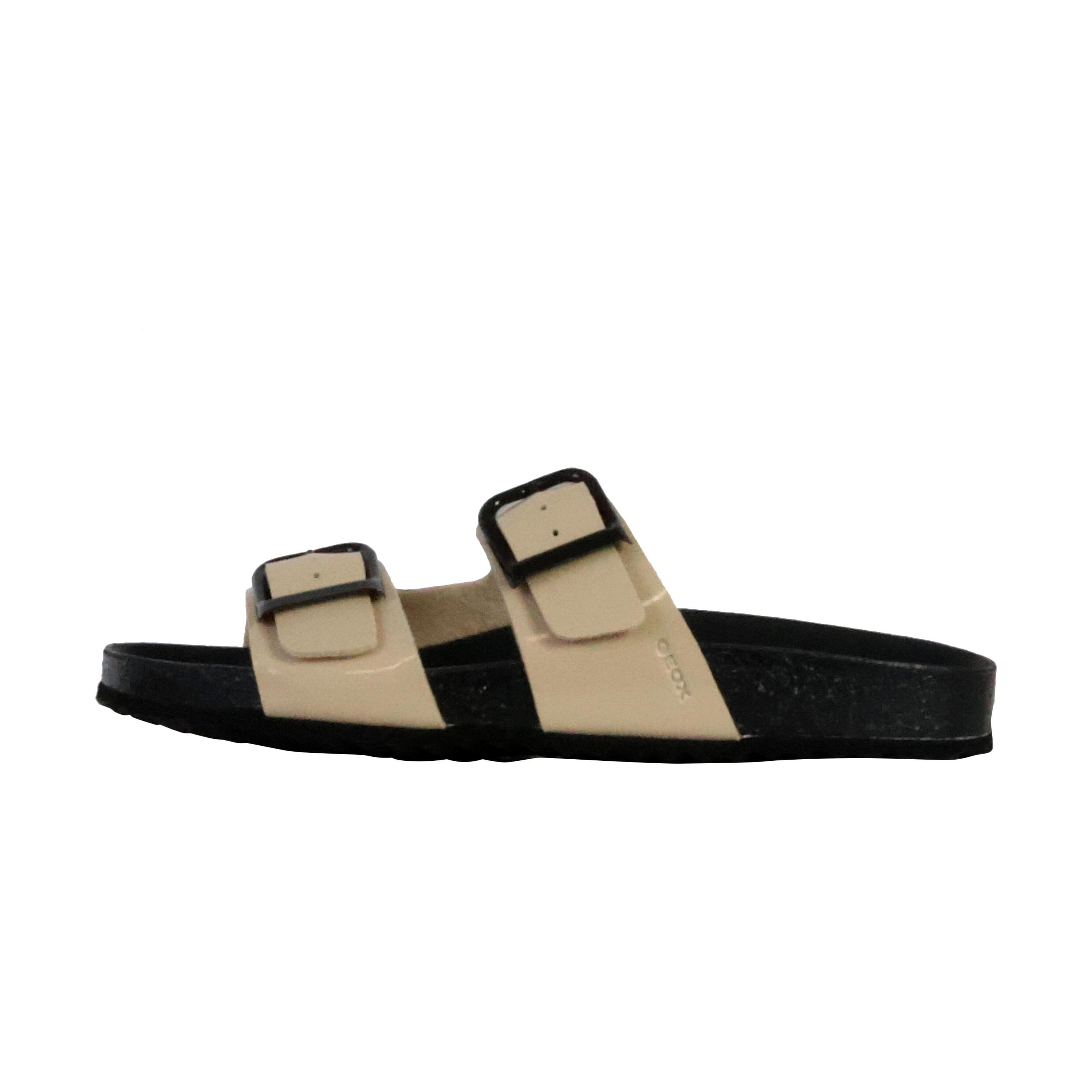 Geox - Mules À Enfiler Geox Brionia - Femme - Sandales - Beige|gris - 37 - Decathlon