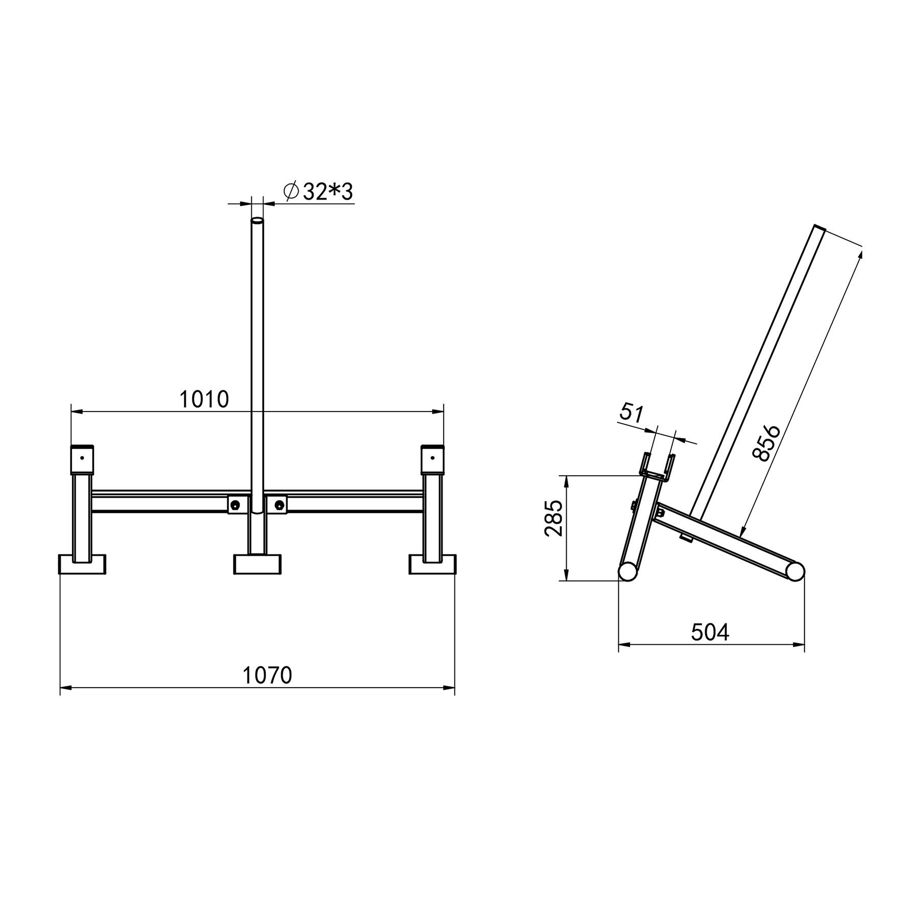 Haltère long HMS DEADLIFT STR44 2/5