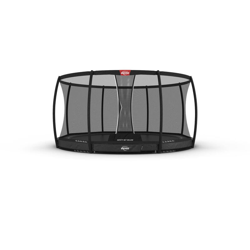 Trampolina okrągła wkopywana w ziemię z siatką bezpieczeństwa BERG Elite