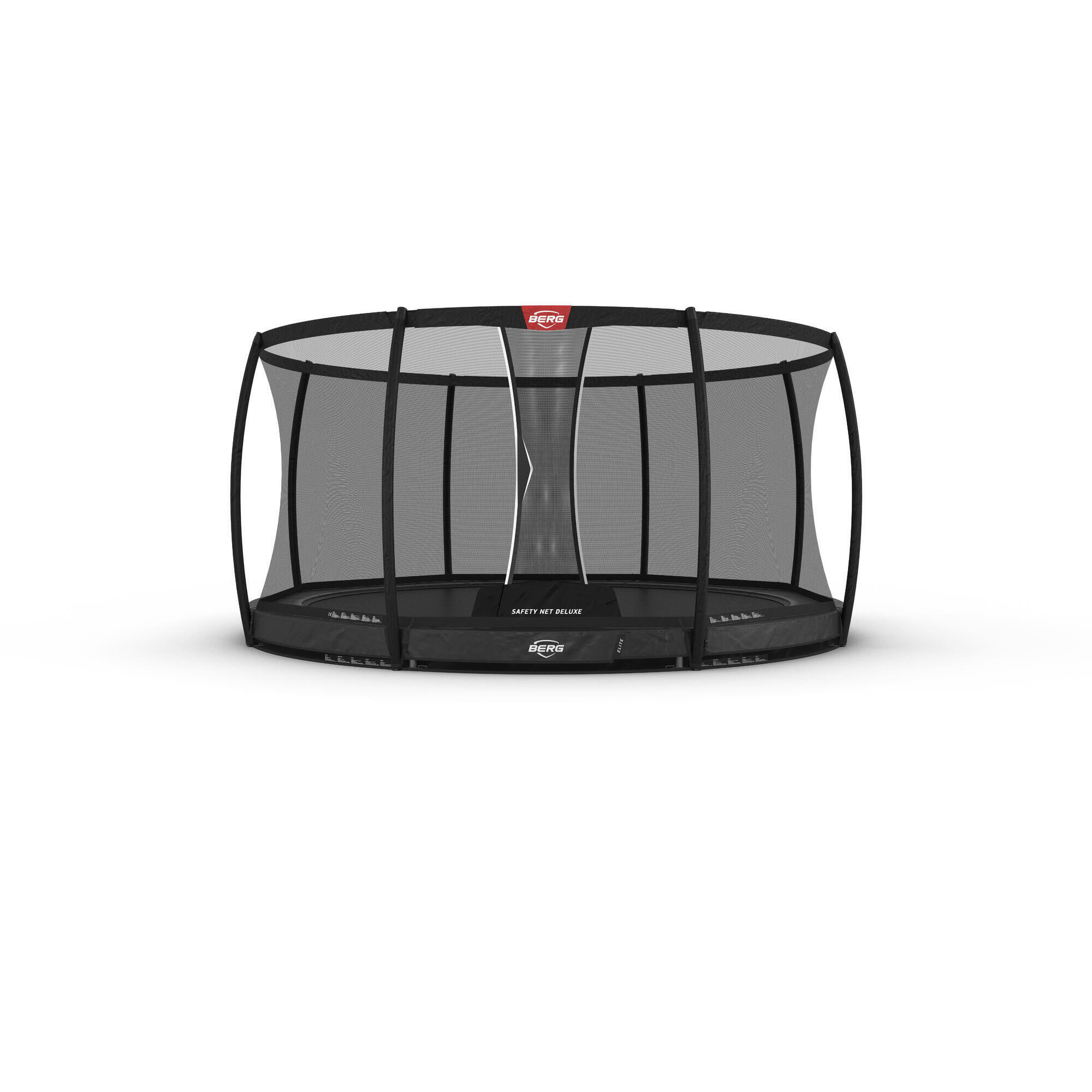 Trampolina okrągła wkopywana w ziemię z siatką bezpieczeństwa BERG Elite