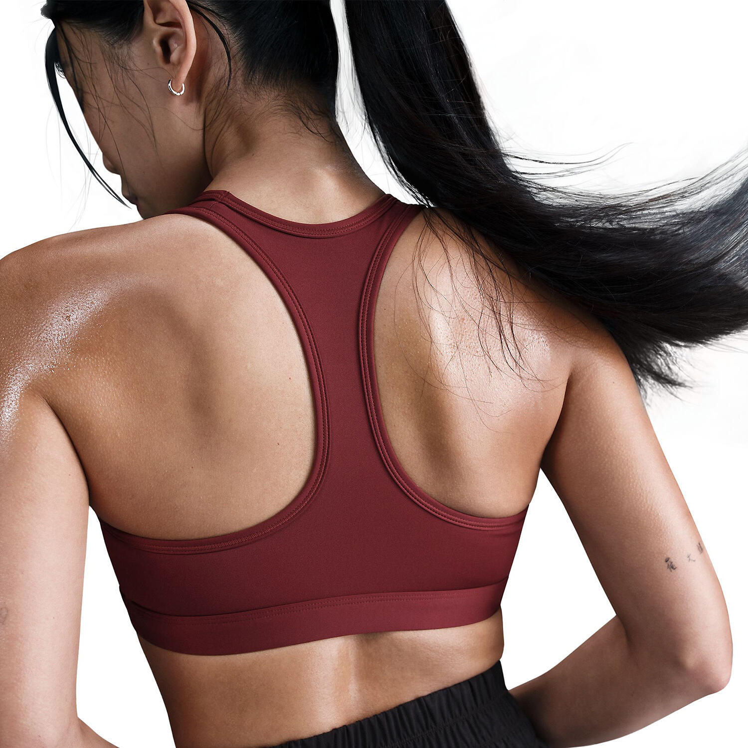Top - reggiseni sportivi donna nike rosso/bianco 2/4