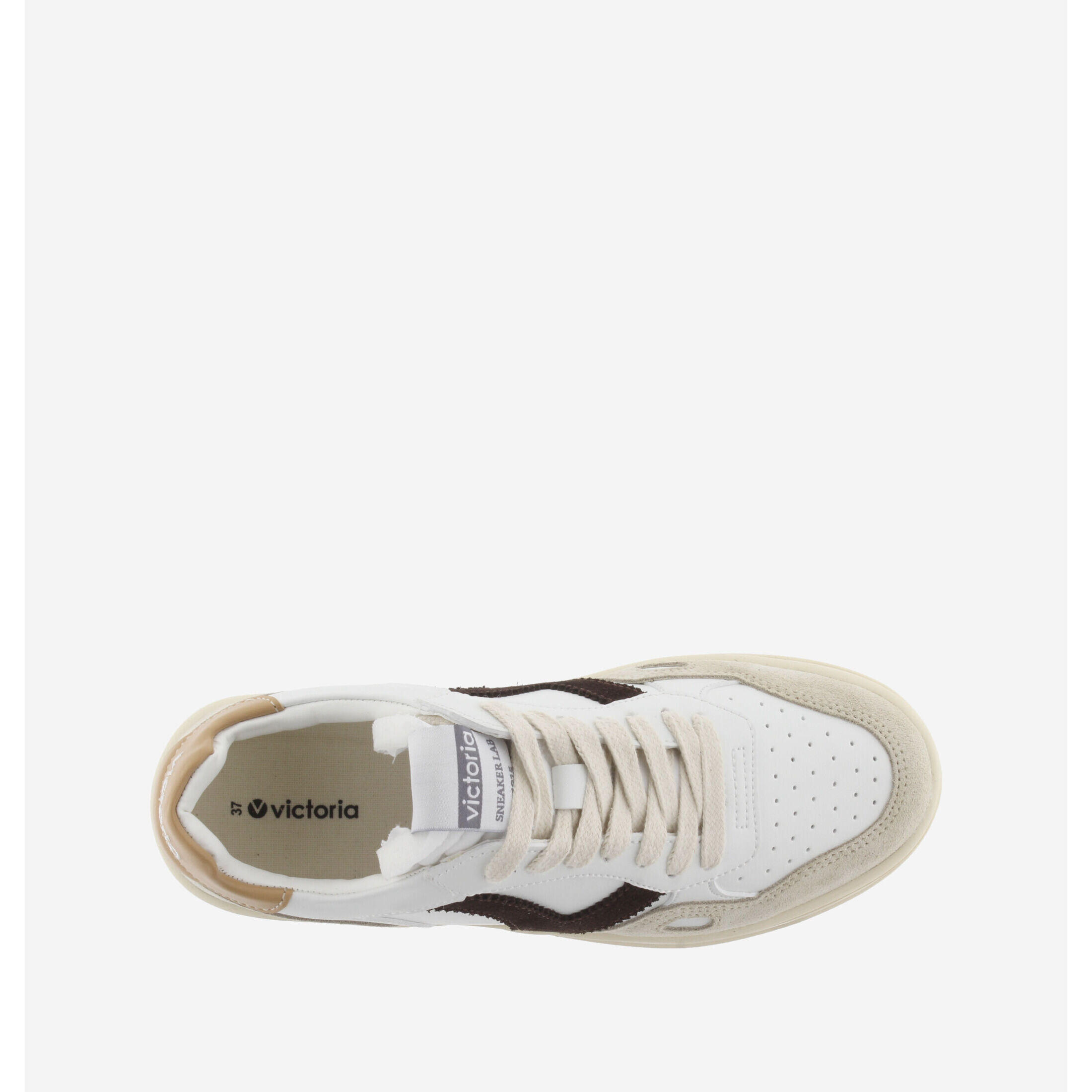 Baskets effet cuir et daim séoul Victoria 4/6
