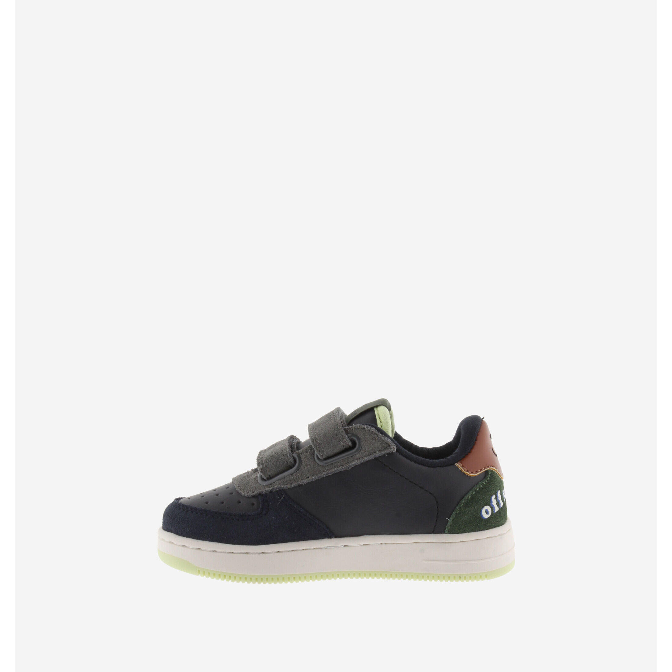 Scarpe da ginnastica per bambini in pelle e crosta di cuoio con velcro Victoria 4/5