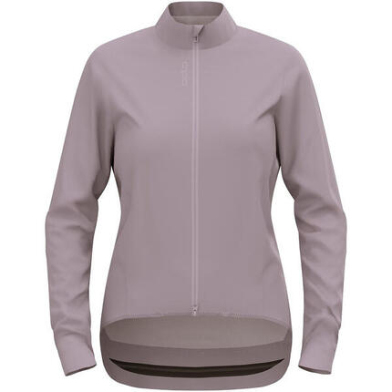 Damen Langarm Jacke Odlo Zeroweight Performance Knit Grau