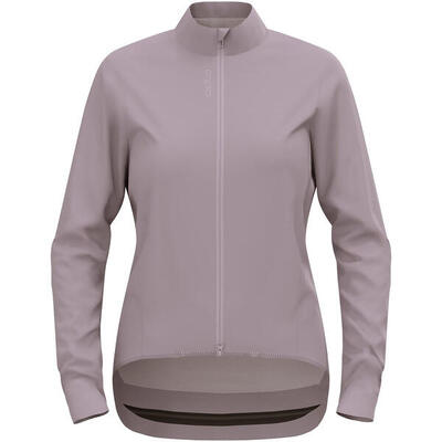 Damen Langarm Jacke Odlo Zeroweight Performance Knit Grau