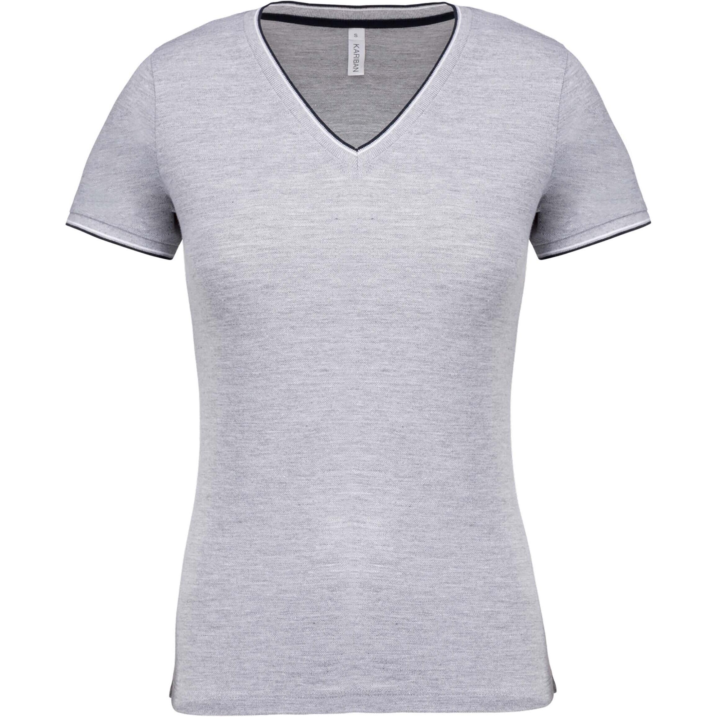 KARIBAN T-shirt da donna Kariban Maille Piquée Col V