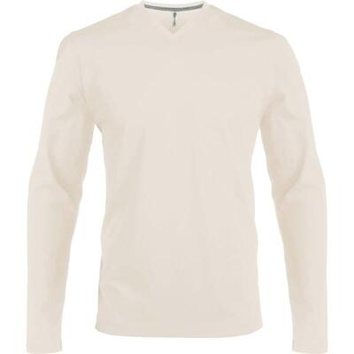 T-shirt kariban col v manches longues