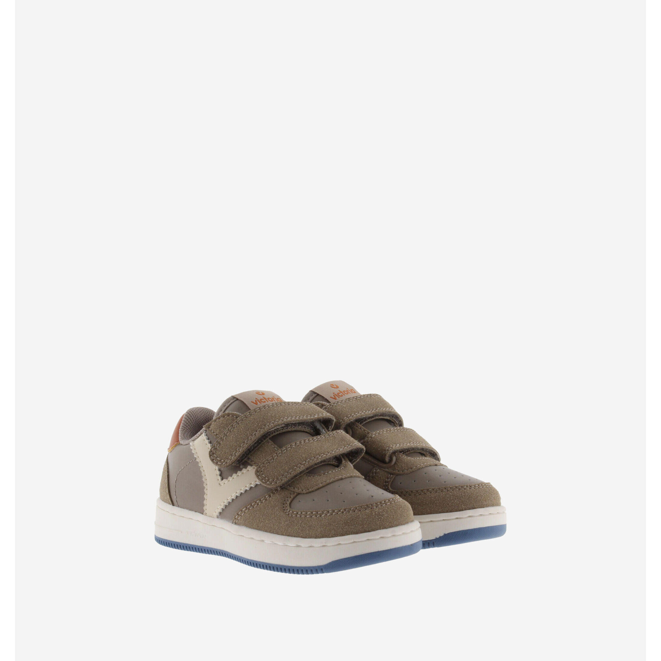 Zapatillas Deportivas Niños Victoria  TIEMPO TIRAS EFECTO PIEL Marró 3/5