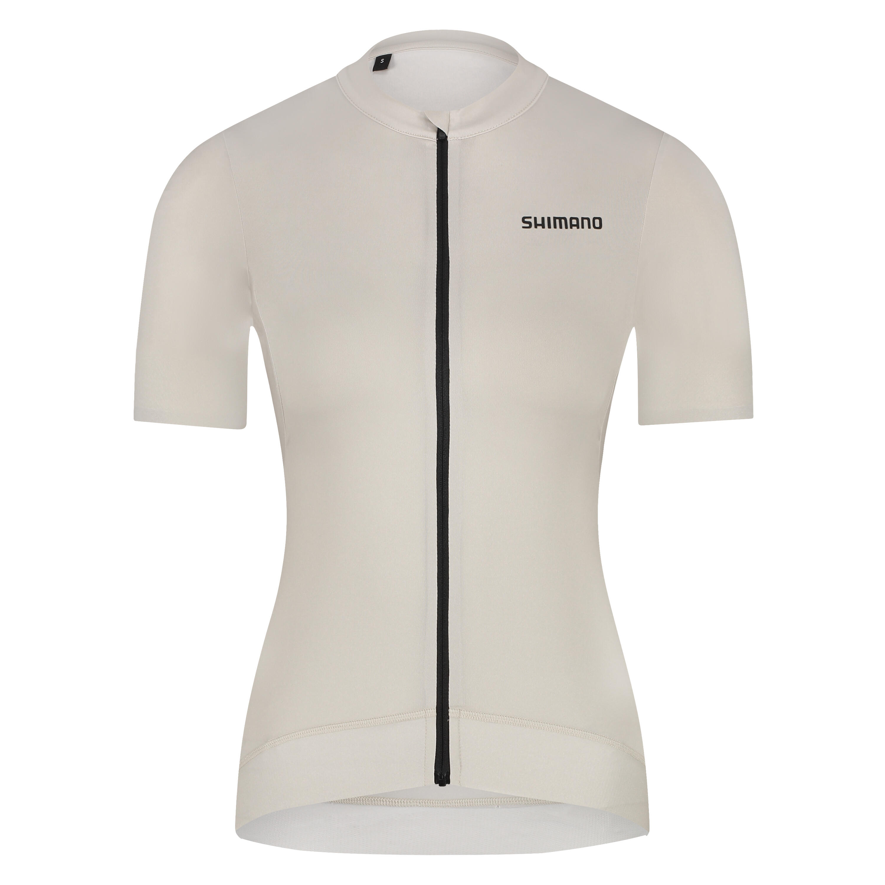 SHIMANO Maglia da ciclismo a manica corta Donna STILE,Beige piuma
