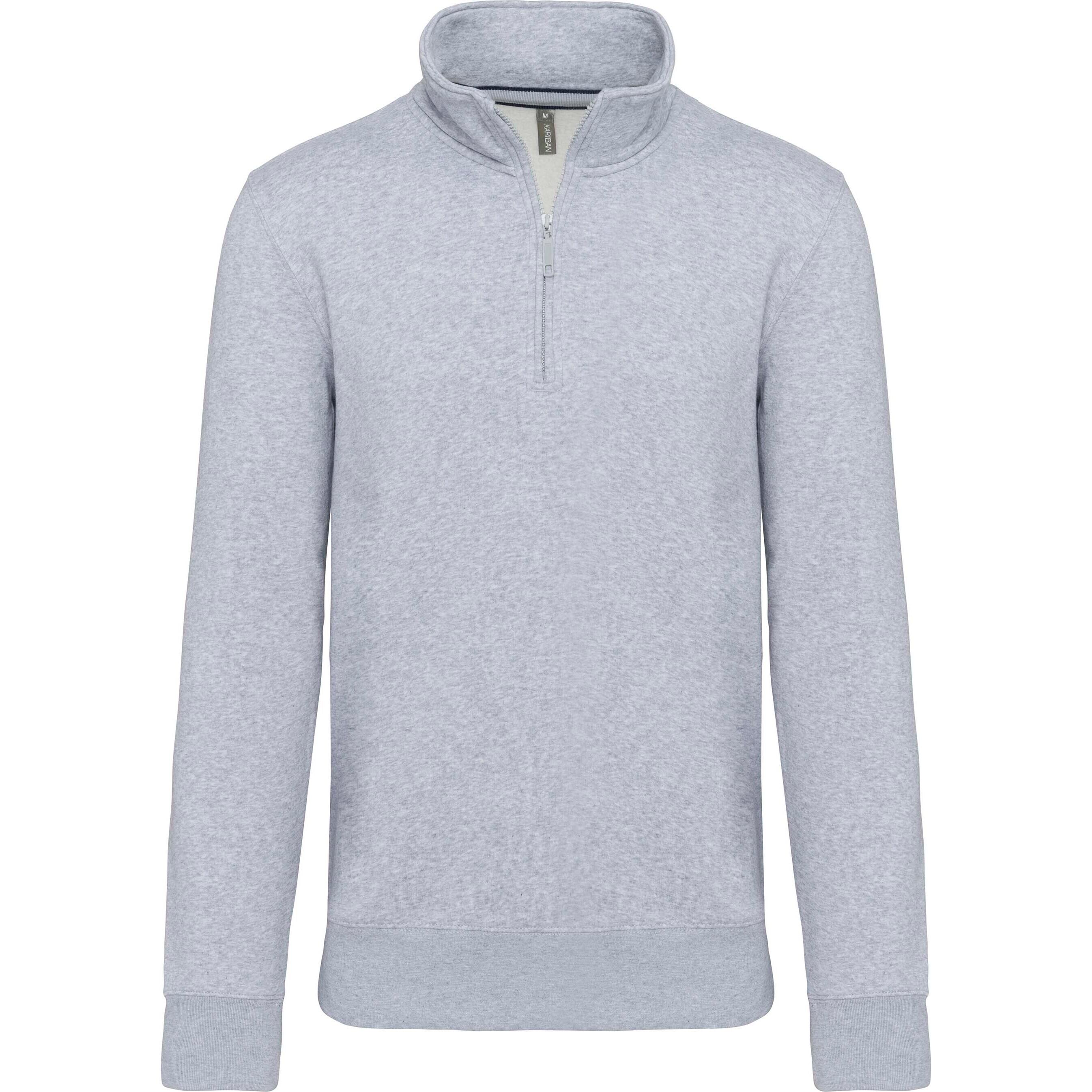 KARIBAN Felpa in cotone Kariban Col Zippé