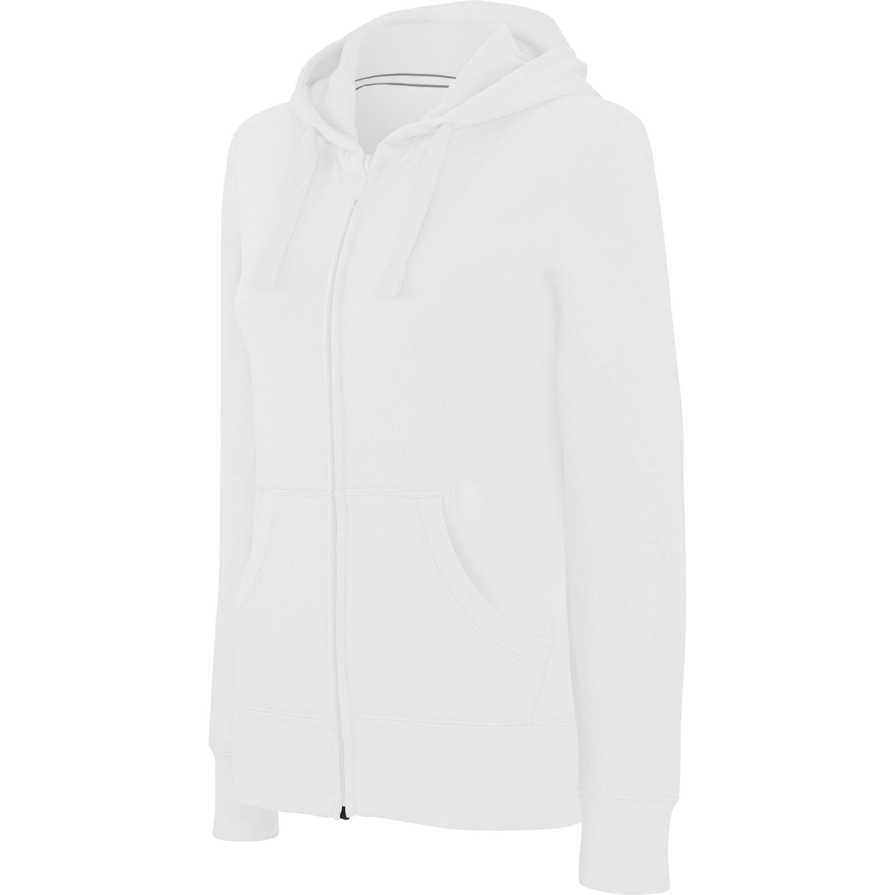 Kariban - Sweathirt Femme Zippé À Capuche Kariban Blanc - Sweat-shirt - Blanc - 38 S - Decathlon