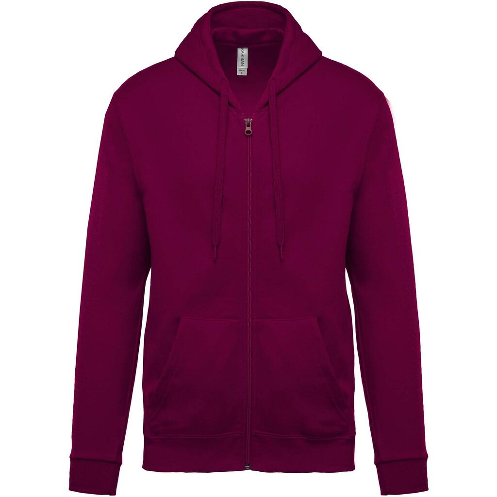 Hooded zip sweatshirt Kariban Molleton