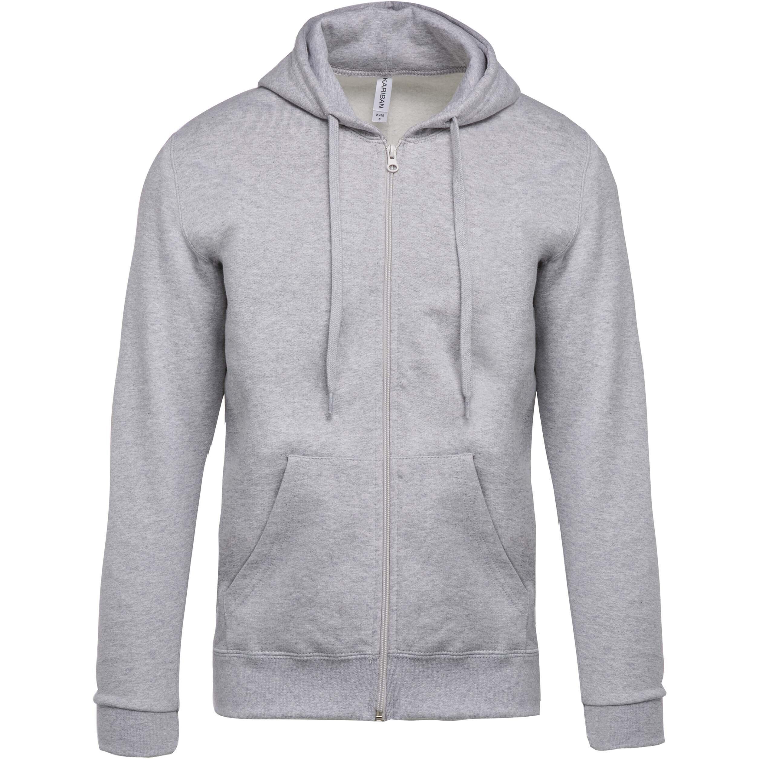 Hooded sweatshirt met rits Kariban Molleton 5/7