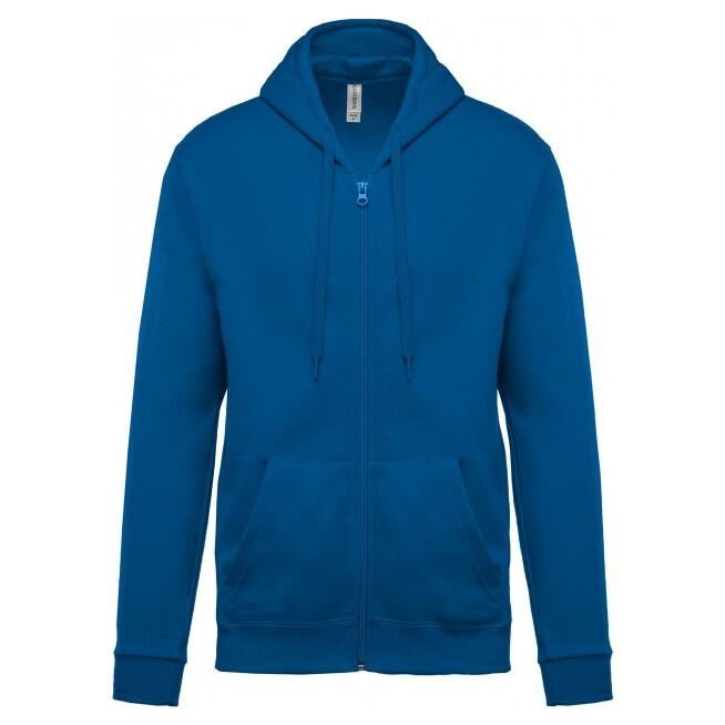 Hooded sweatshirt with zip Kariban Molleton