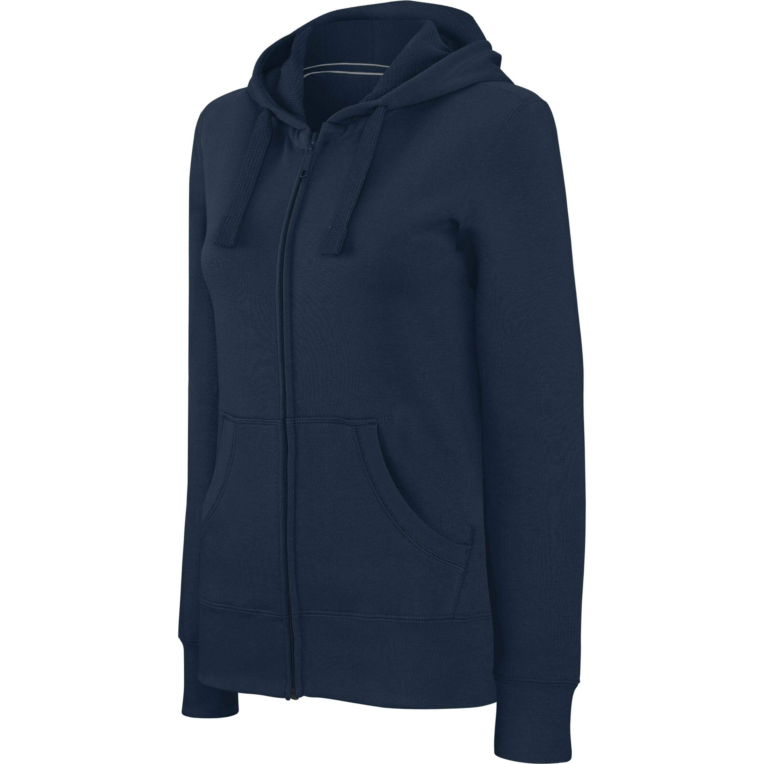 Kariban - Sweathirt Femme Zippé À Capuche Kariban - Sweat-shirt - Bleu - 40 M - Decathlon