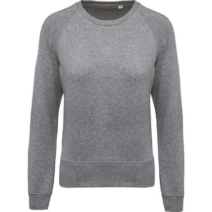 Damen Sweatshirt mit Rundhalsausschnitt aus Bio-Baumwolle Kariban