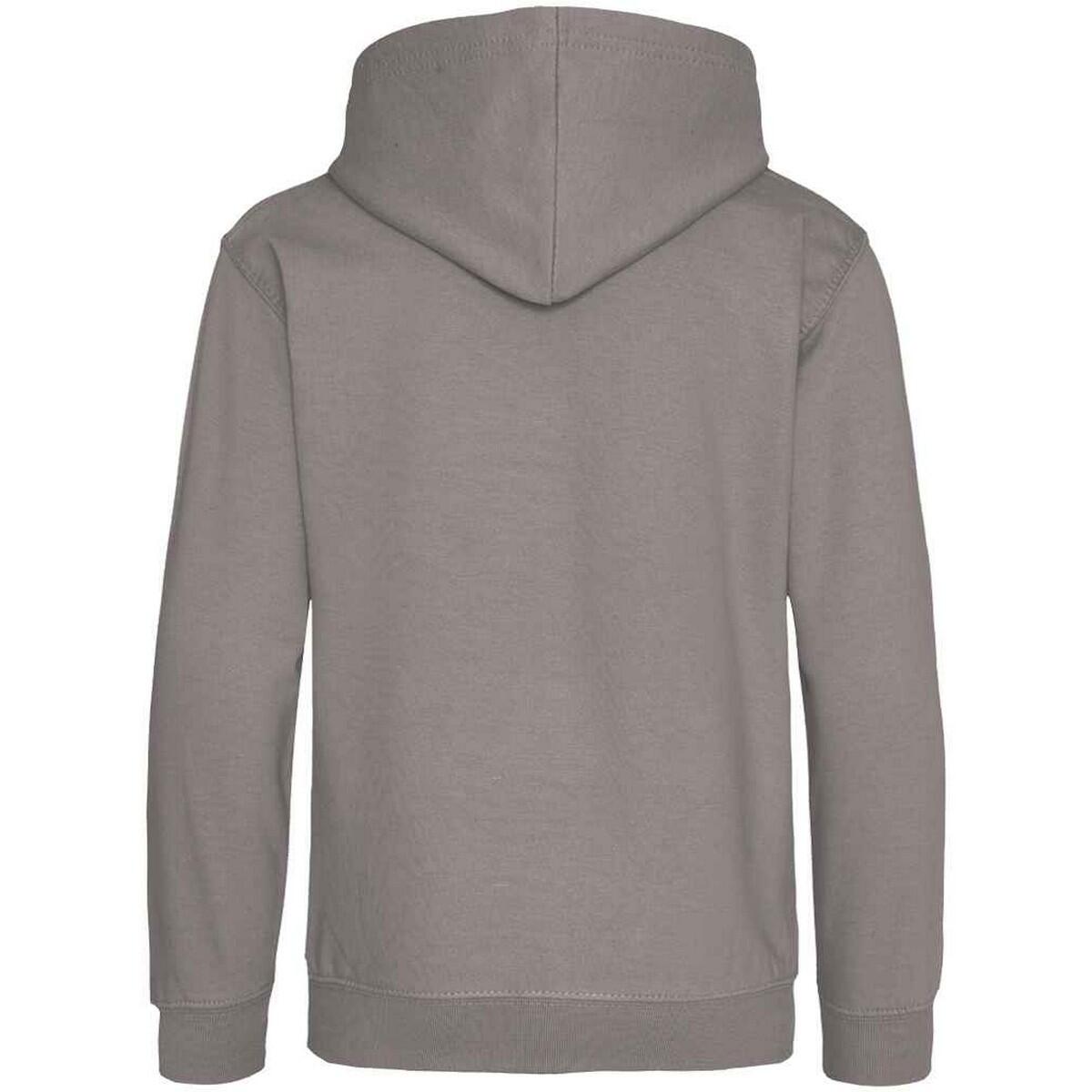 Felpa Con Cappuccio Bambini Awdis Grigio Platino 2/2