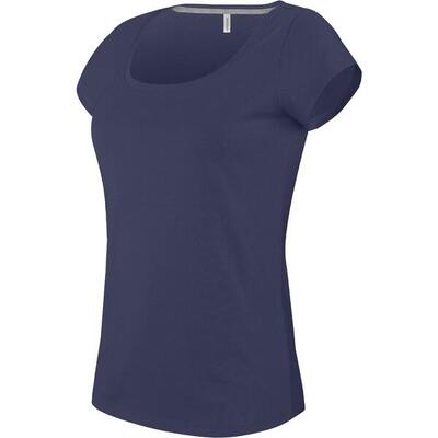 Vrouwen t-shirt kariban col bateau