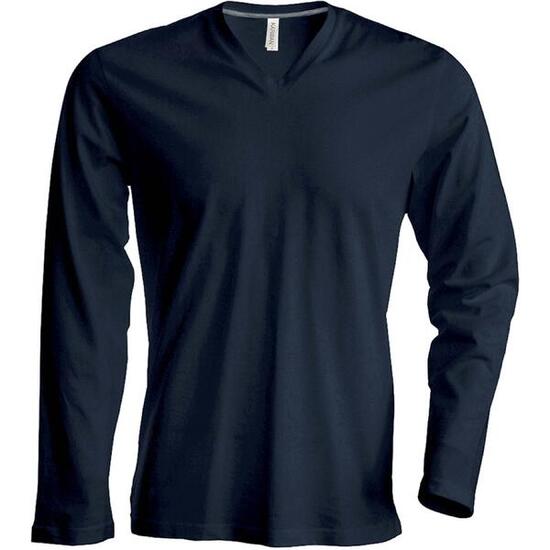 T-shirt Kariban Col V manches longues