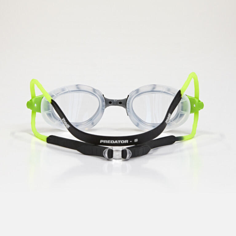 Zwembril ZOGGS Predator Small helder Zwart-Lime 4/7