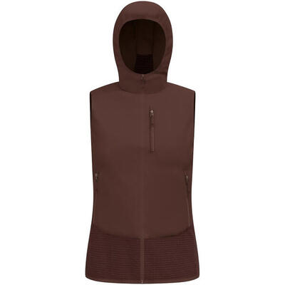 Odlo Ascent Damen Hybrid-Weste Merino mit Kapuze und 3 Reißverschlusstaschen