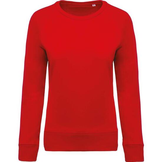 Damen Sweatshirt mit Rundhalsausschnitt aus Bio-Baumwolle Kariban