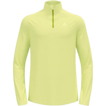 ODLO Middenlaag Halve Rits Lopen EASY Warm Thermoshirt ZWART MELANGE L
