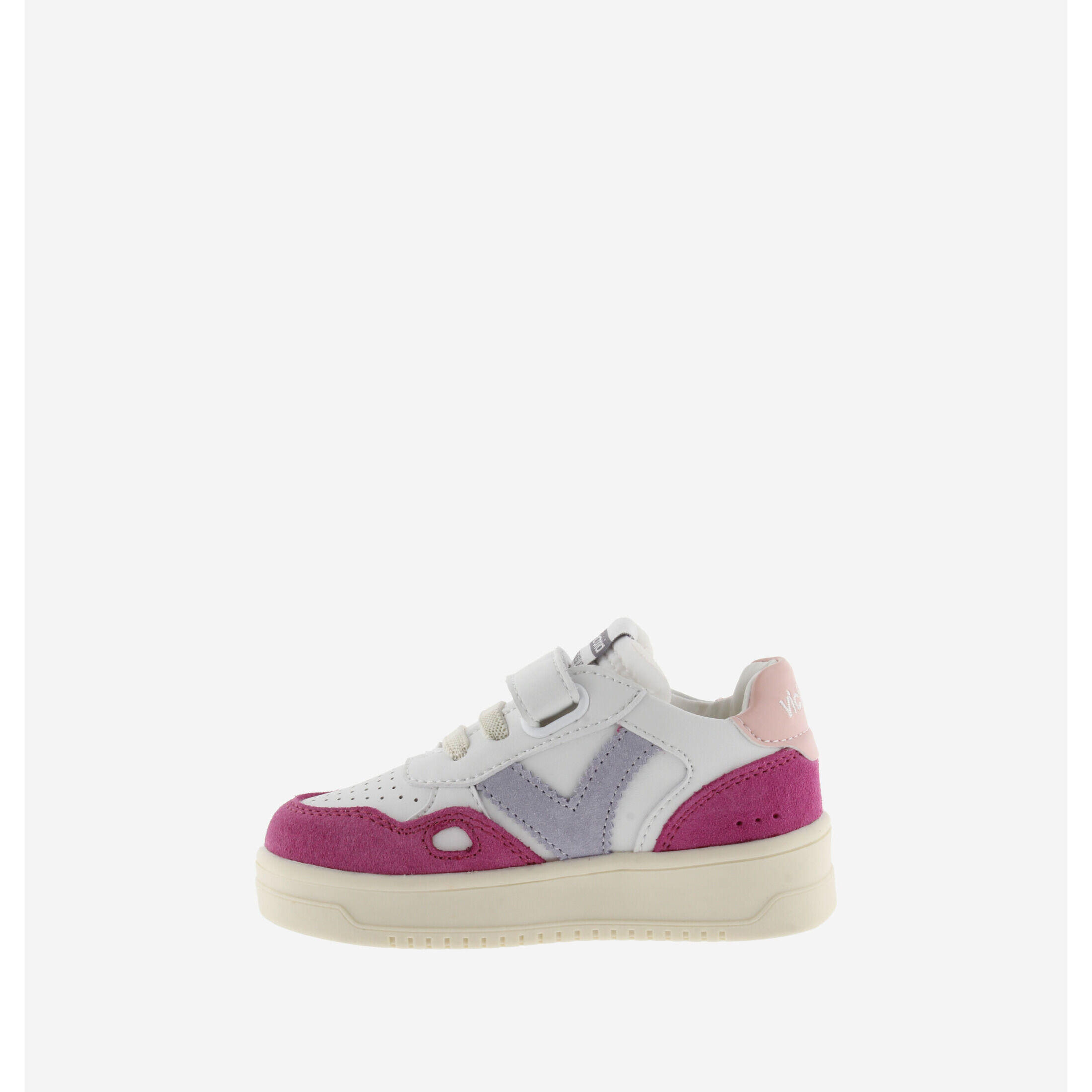 Sneakers mit nur einem Riemen aus mehrfarbigem Spaltleder für Kinder er Victoria 4/6