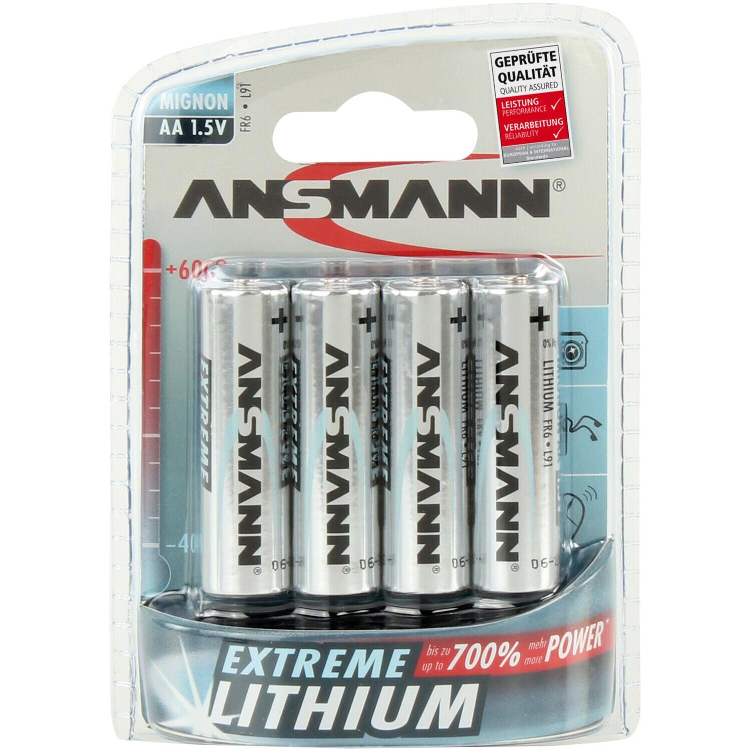 Batterie Extreme Lithium Mignon AA 4er Pack 3/3