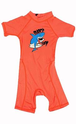 Logo - Shorty S/S UPF 50 Lycra Surf Baby