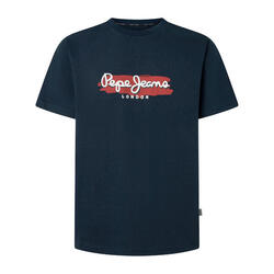 T-shirt à manches courtes pour homme Pepe jeans Coupe régulière Blanc