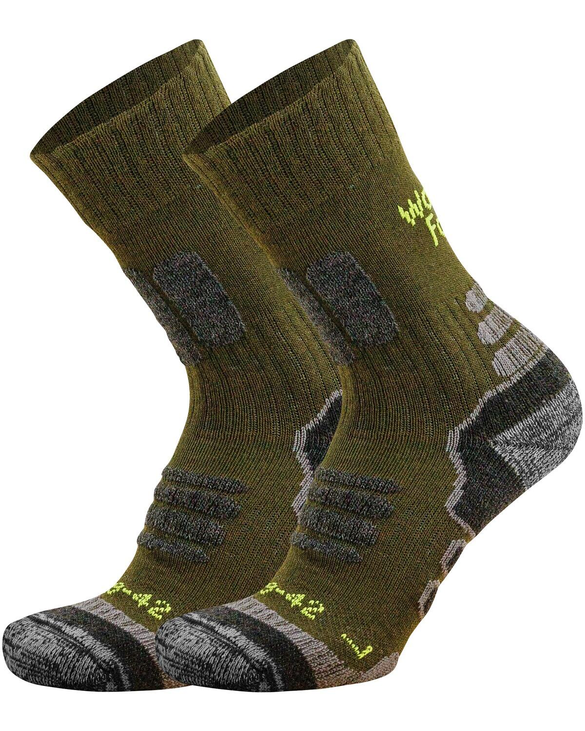 WALD & FORST Jagd- und Trekkingsocken – 2er-Pack