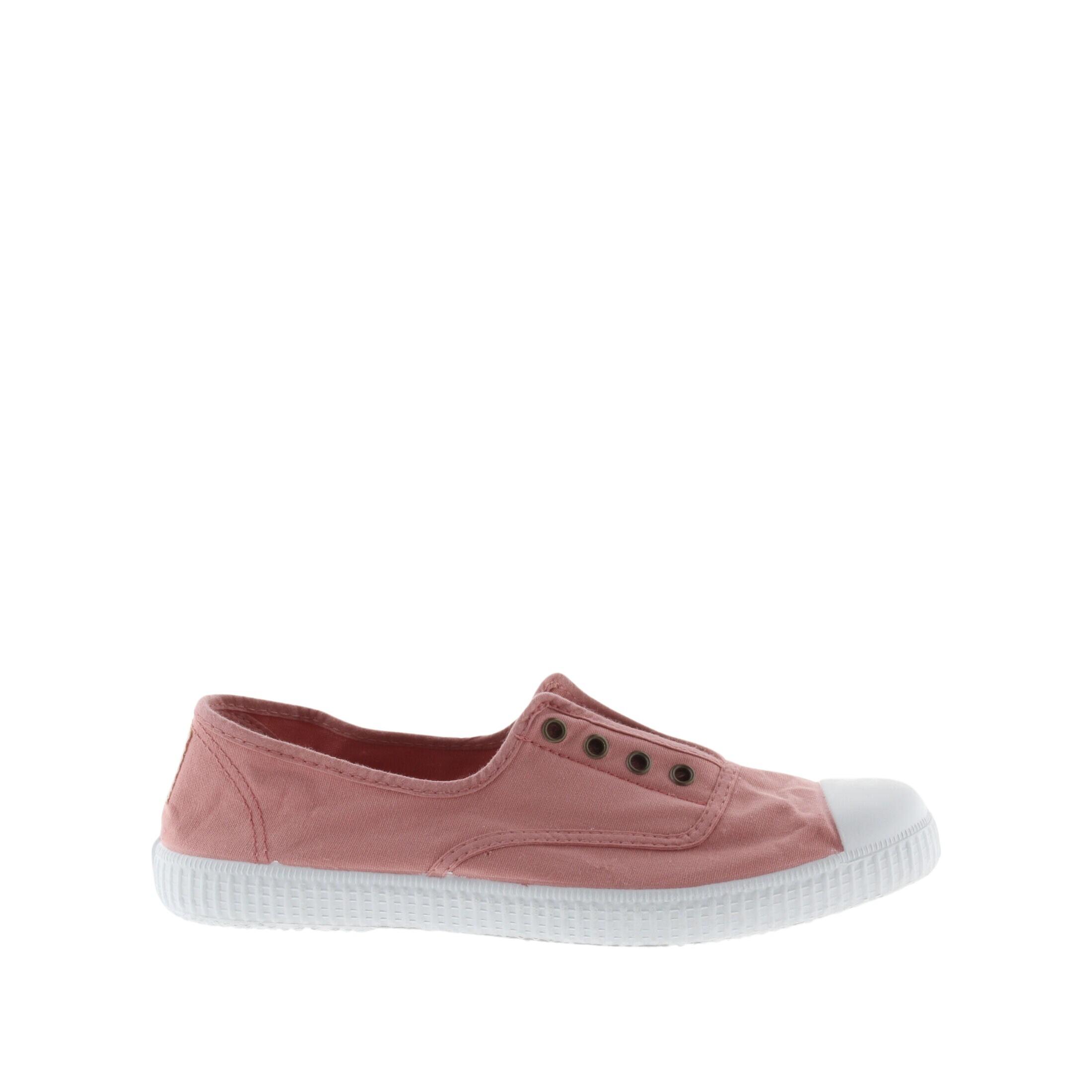 Baskets femme sans lacets Victoria 1915 anglaise toile lavée 1/6