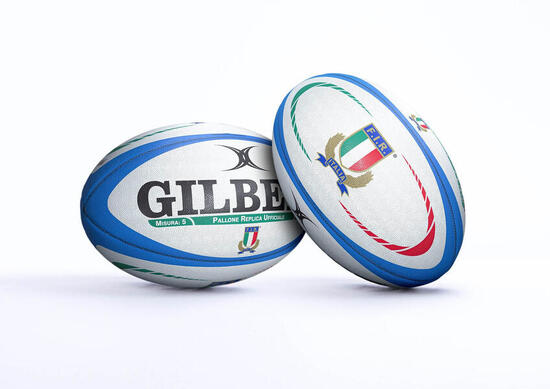 Pallone da rugby Replica Gilbert Italie (taille 5)
