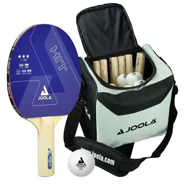 Table tennis bag set with 14 rackets and 30 training balls Joola