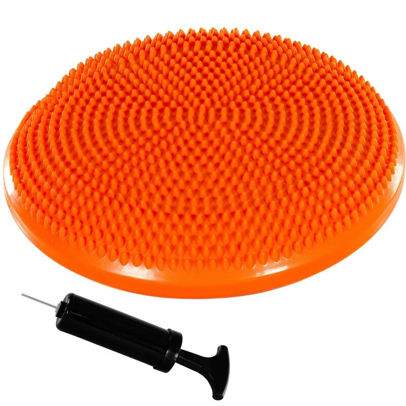 Perna de echilibru si masaj cu pompa, MOVIT®, 38 cm, portocaliu
