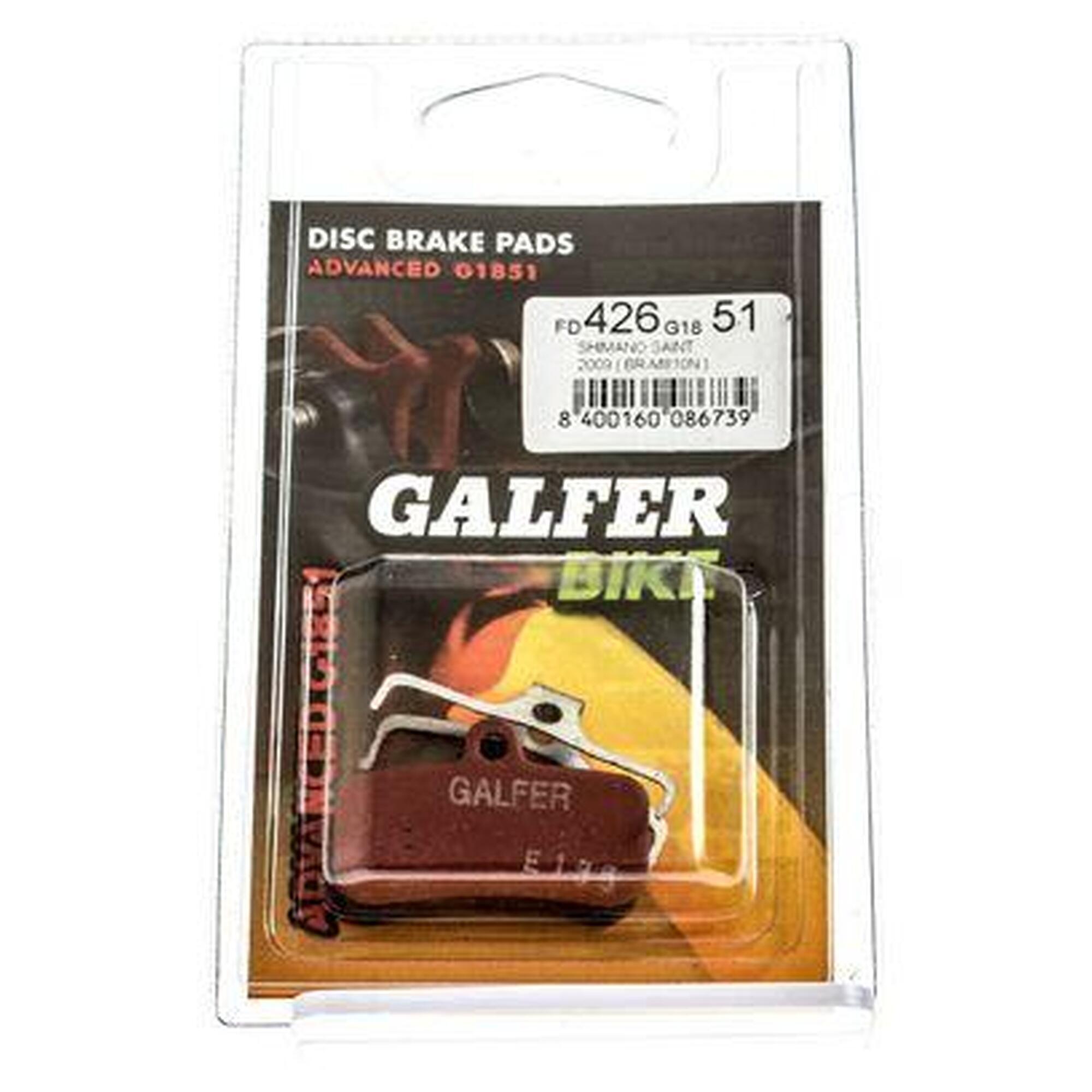 Pastilhas de freio GALFER SHIMANO SAINT / ZEE Metallic ADVANCED G1851