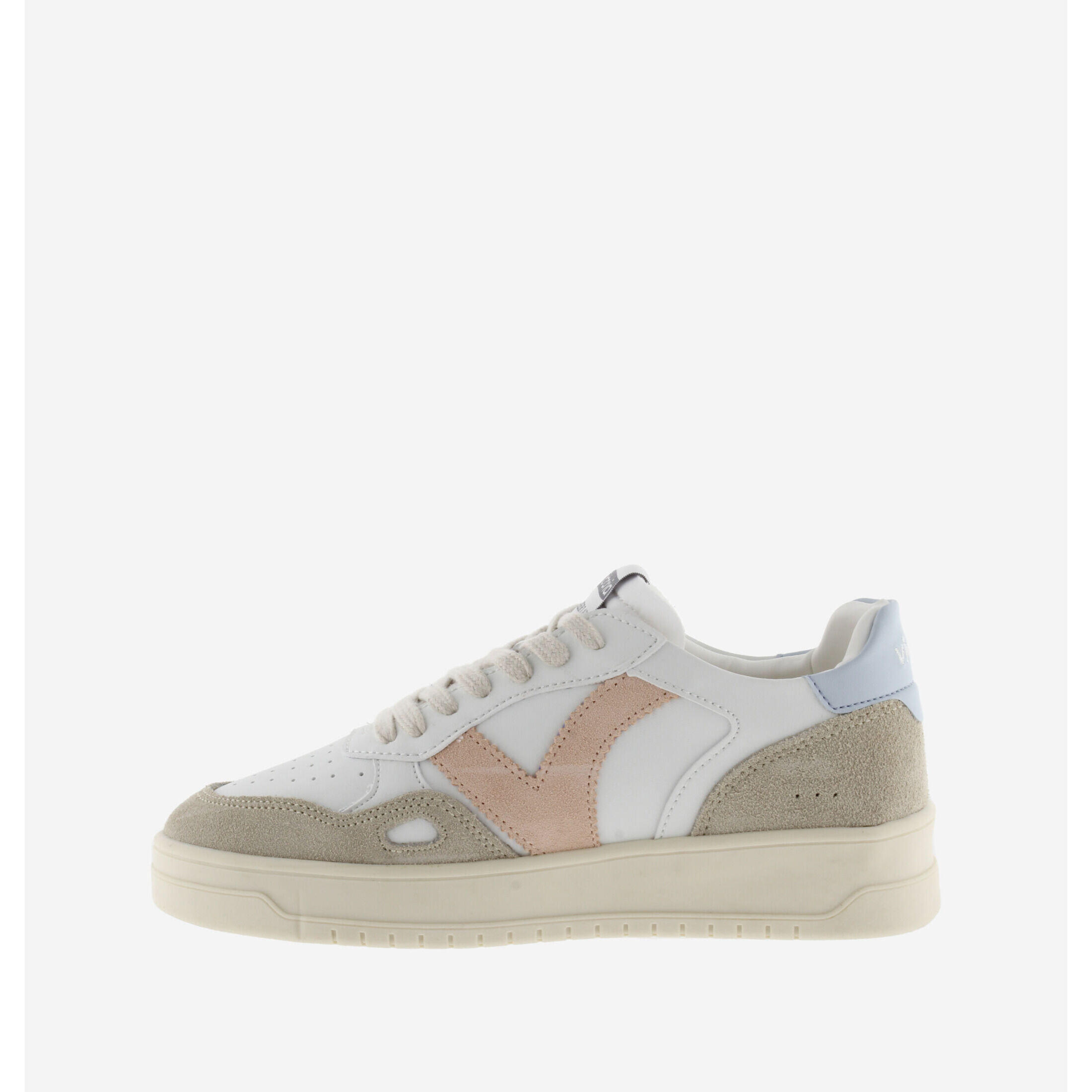 Baskets basse effet cuir femme Victoria 3/6