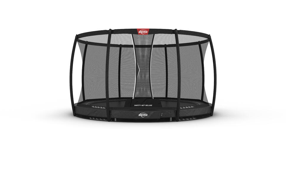 Trampolina okrągła wkopywana w ziemię z siatką bezpieczeństwa BERG Elite