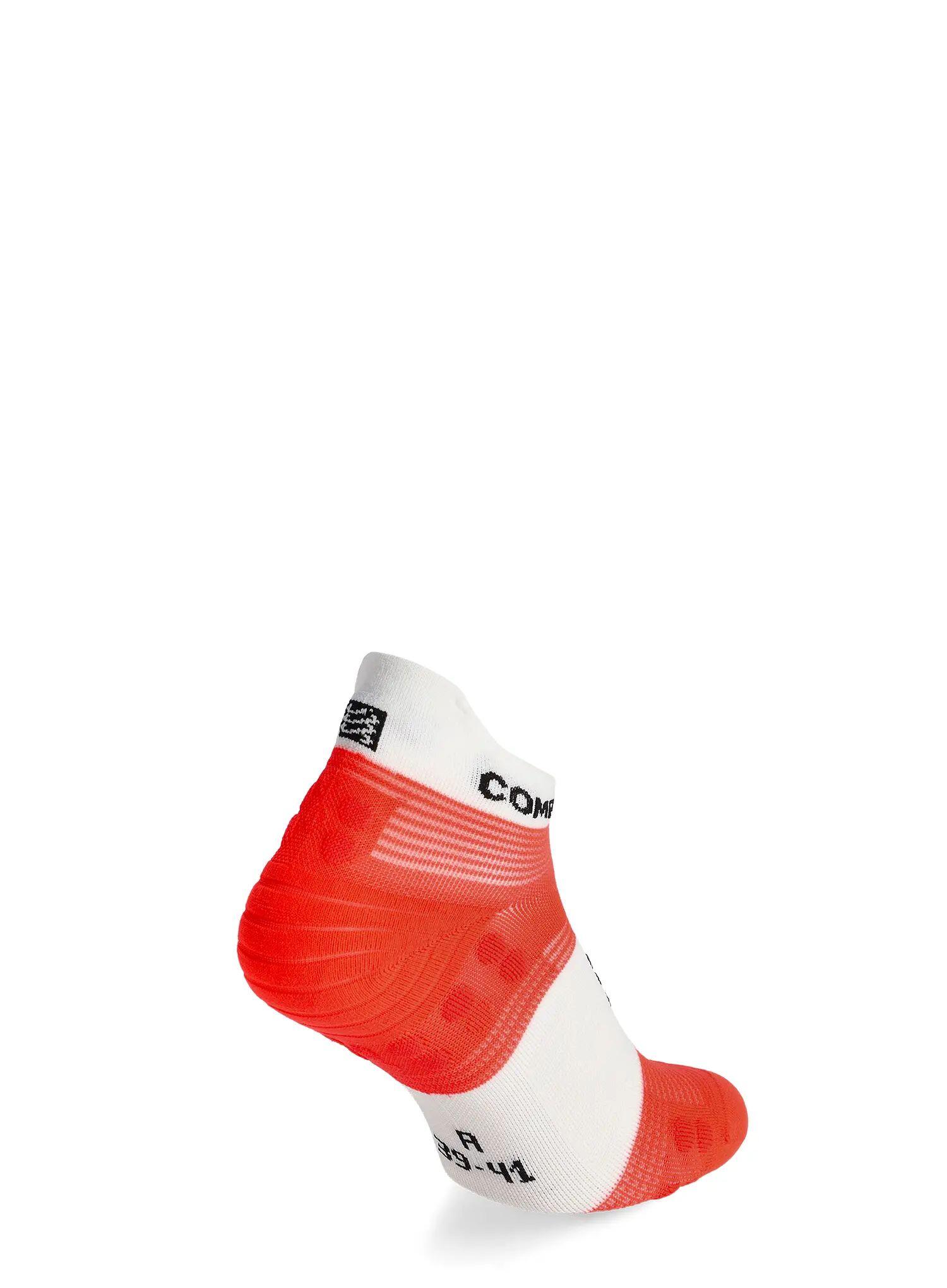 Compressport Pro Racing V4.0 Ultralight Run Low Socks Rojo/Blanco 2/4