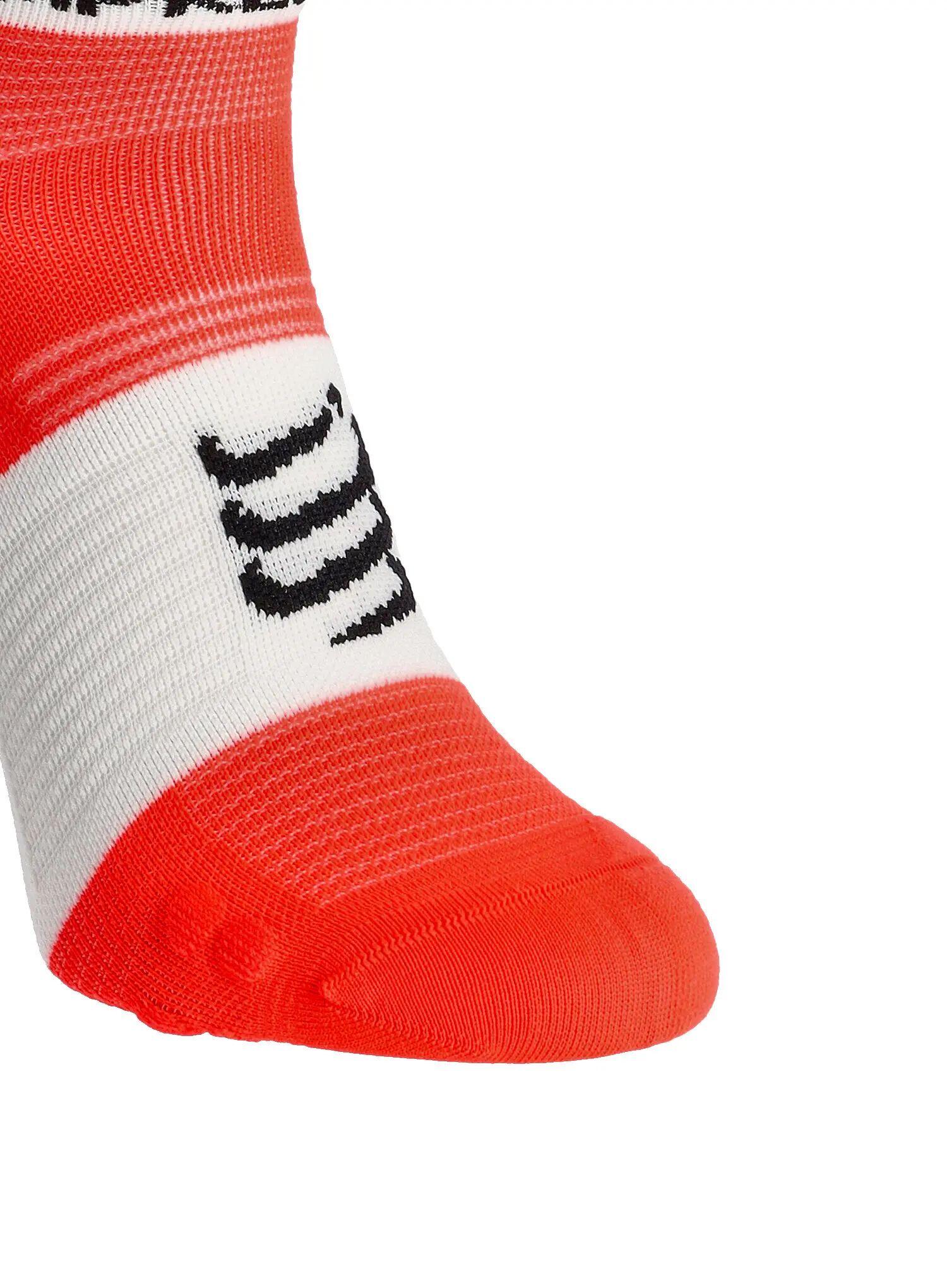 Compressport Pro Racing V4.0 Ultralight Run Low Socks Red/White 4/4
