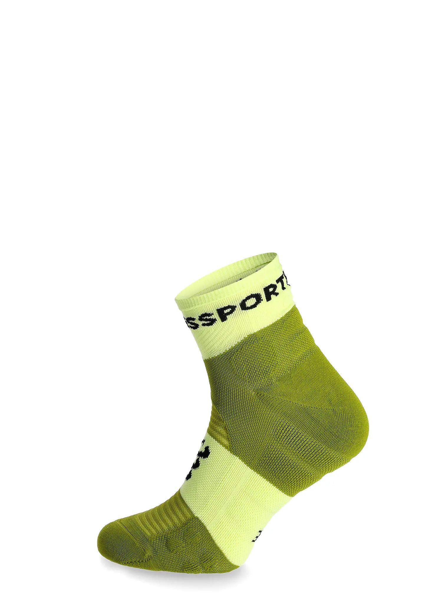 Calcetines Compressport Ultra Trail Low Verde 3/4