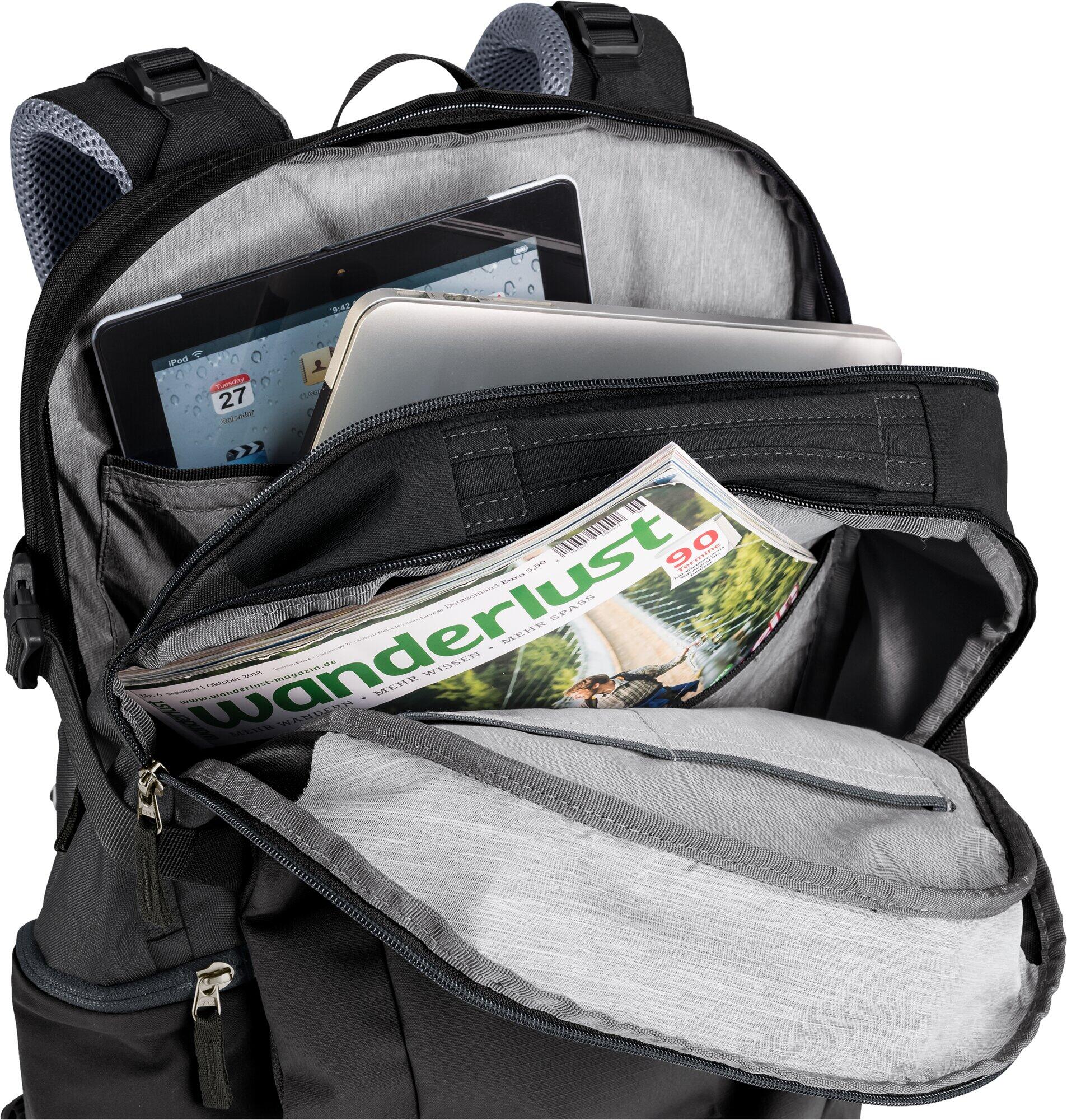 Sac à dos urbain Deuter Gigant noir ergonomique 20L compartiment laptop 3/7