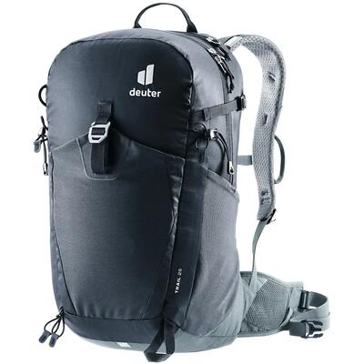 Rugzak - wandelen - unisex - trail 25 - ventilerend, compact - black-shale