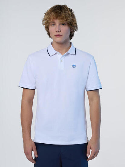polo con lettering da uomo