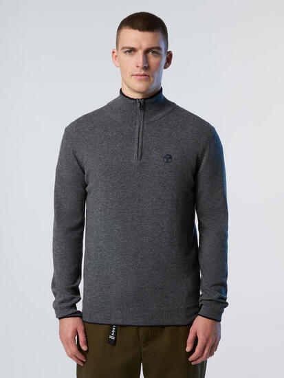 Jersey con media cremallera para hombre