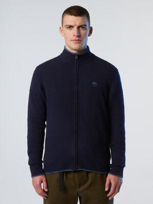 Maglione cashmere con zip da uomo